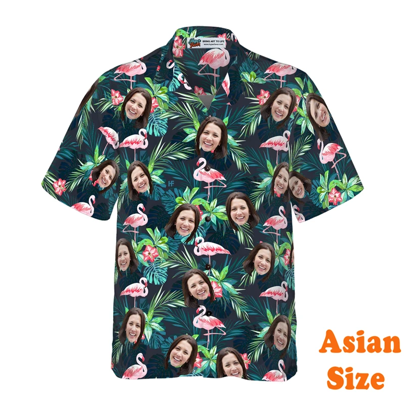 Humor Custom Avatar Hawaii Shirt For Men's Clothing Funny Personality Design Shirts 3D Print Fashion Unique Novel Blouse 2025