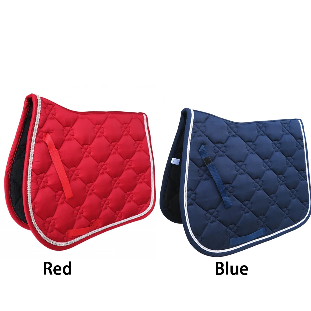 

Подушка для переодевания, подушечка для прыжков, подушечка для пота, дышащие подушечки для седла, утолщенная хлопковая эластичная подушечка с двойной роликовой веревкой для конного оборудования