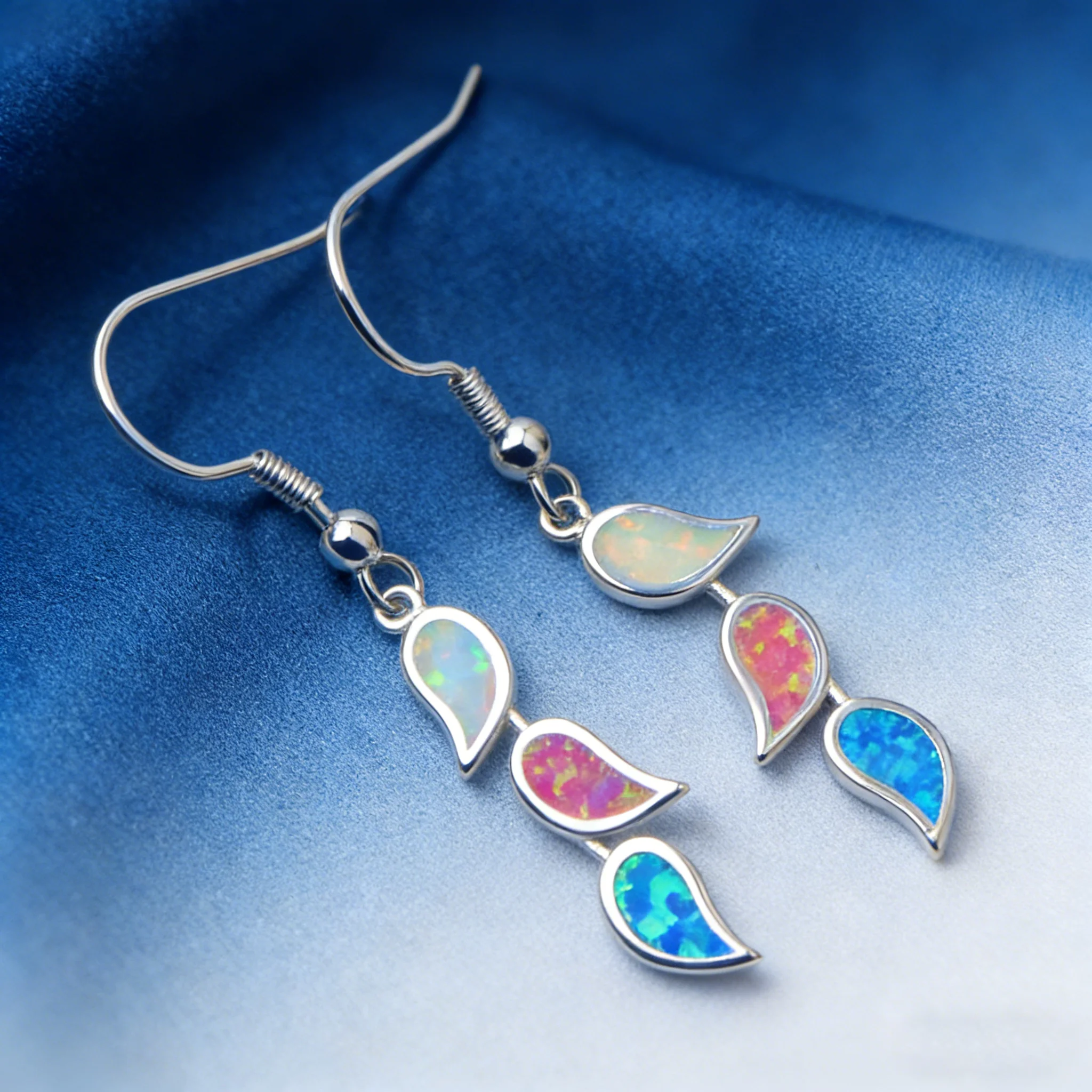 Kolczyki z opalem w kształcie – Opal Earrings Dangle recenzja i cena