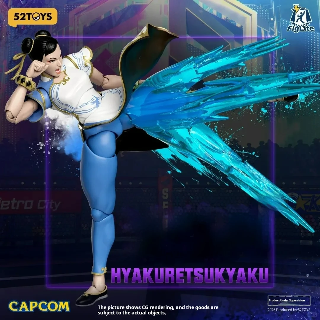 

52Toys Street Fighter 6 Chun Li Ryu Action Figure Original Collectible Lightning Dance Figlite PVC Model Toy Gift Display Decor