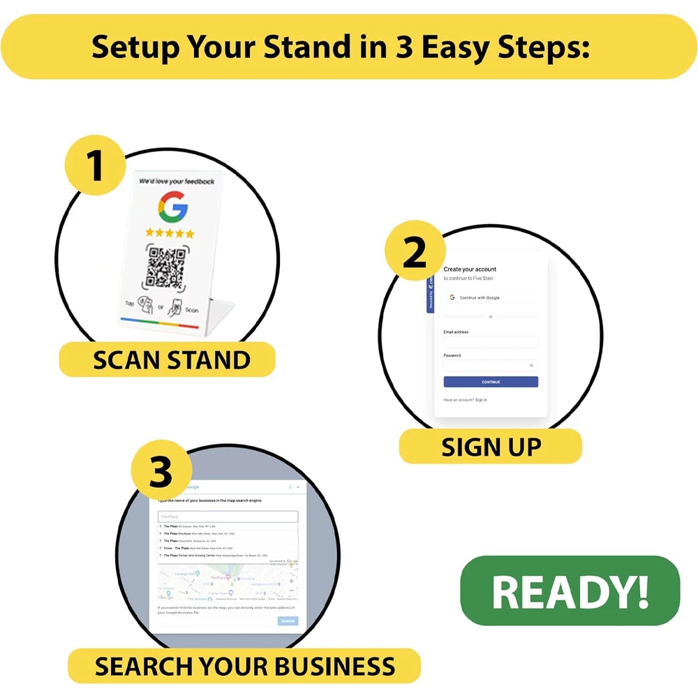 Hilo Programmable NFC215 Google Review Card NFC Station Table 13.56Mhz QR code can be independently set to link Standing Card