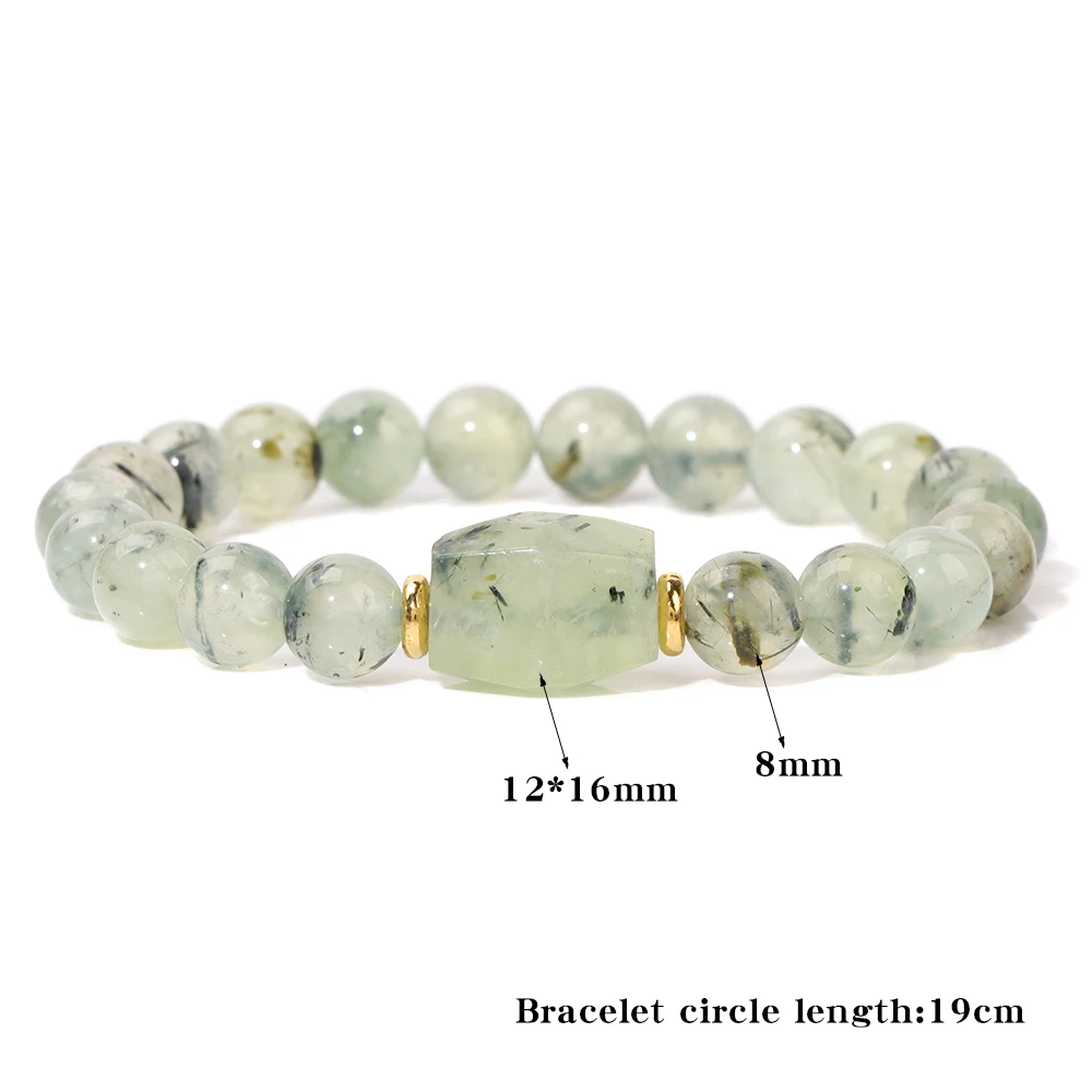 Handmade Natural Stone Labradorite Bracelet Square Shape Quartz Crystal Beads Charm Energy Bracelets Women Men Fashion Jewelry
