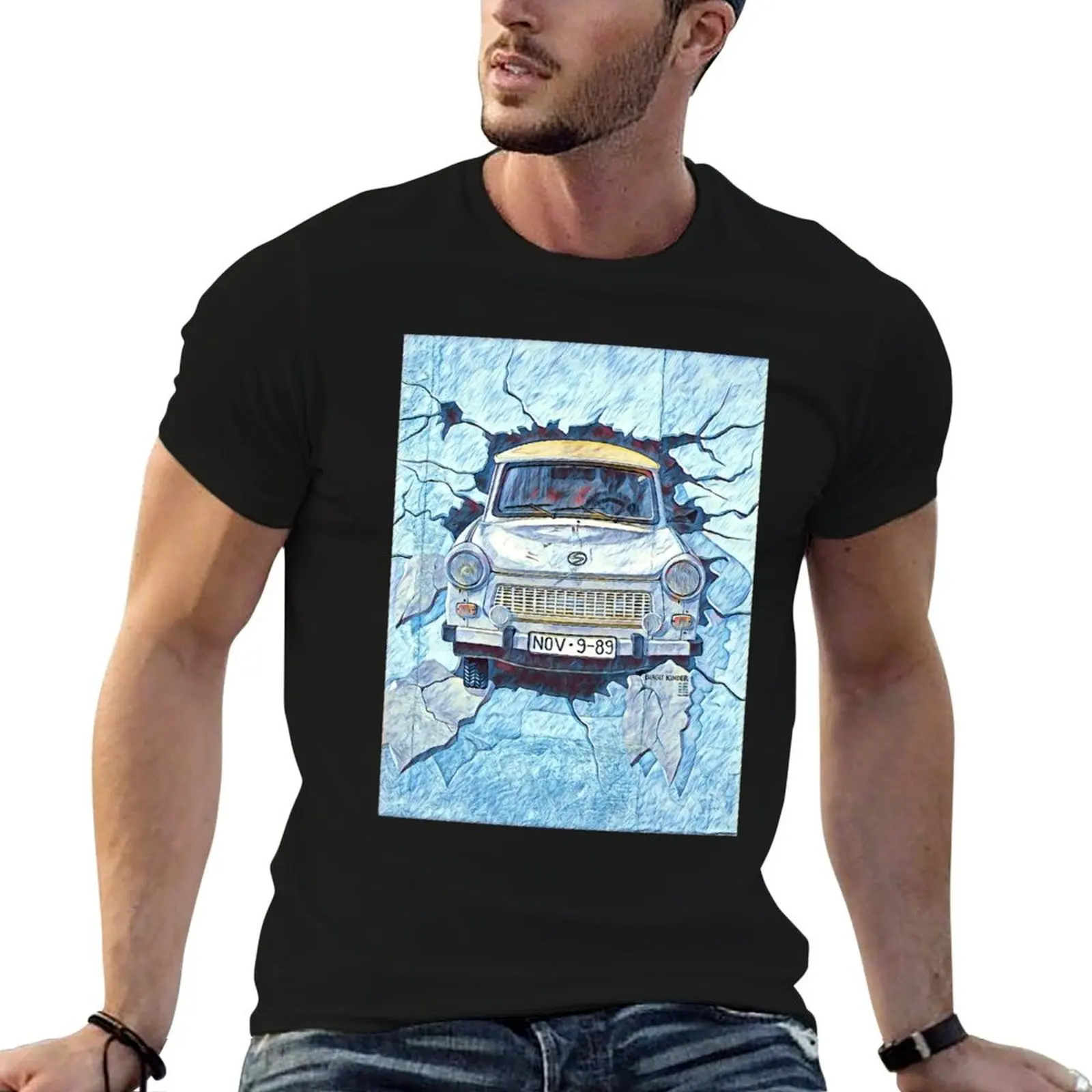 Test the Rest, East Side Gallery, Berlin Wall T-Shirt Running Performance Short Sleeve Tee
