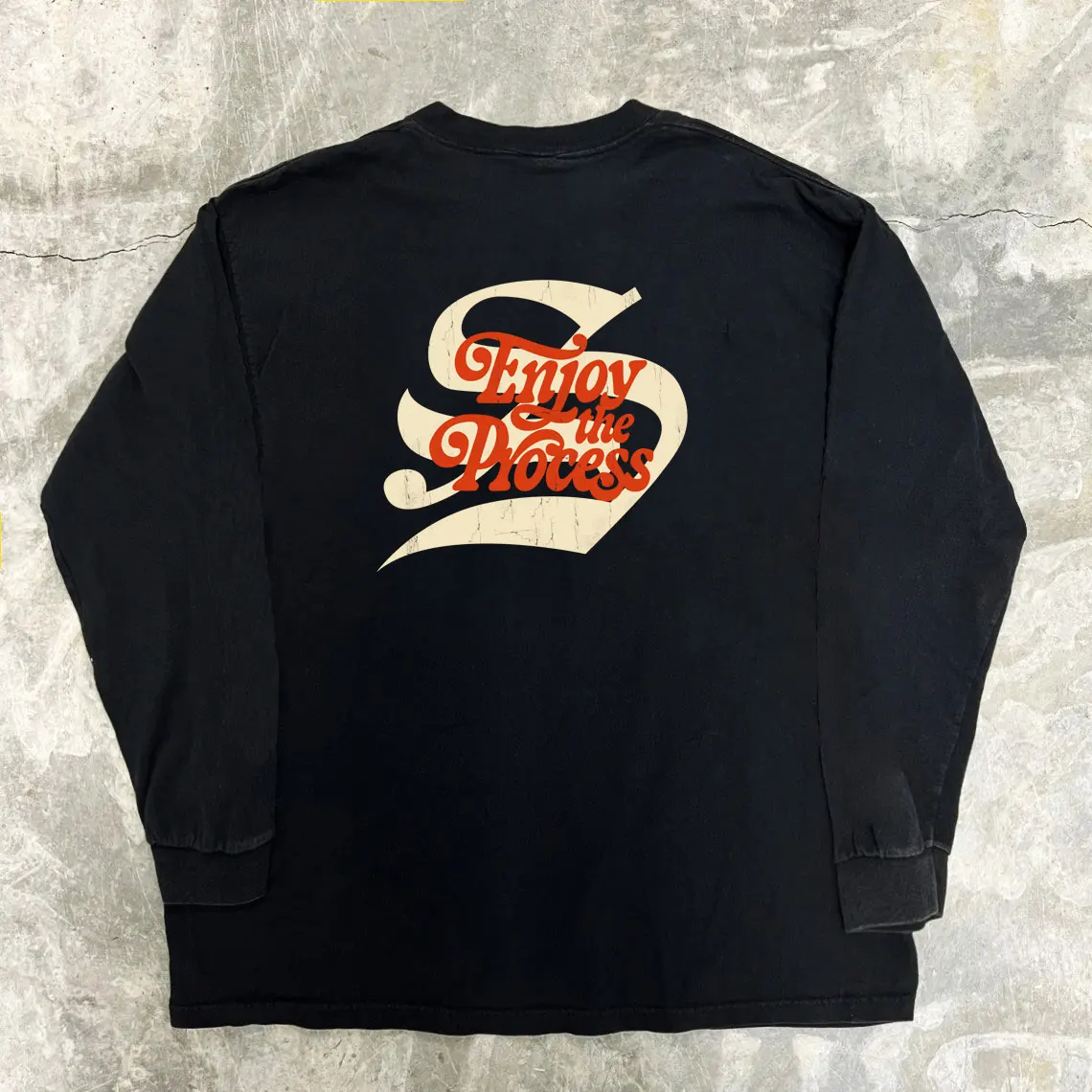 Heavyweight 260G Long Sleeve Men's T-Shirt Lazy Couple Base Shirt Oversize Cotton Polyester round Neck Casual Summer Top
