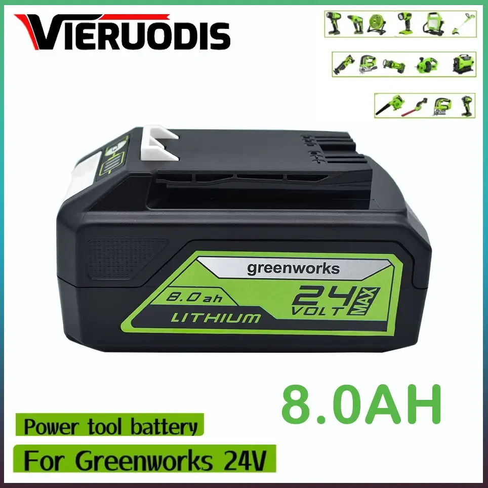 

For Greenworks Battery 24V 8.0AH Greenworks Lithium Ion Battery (Greenworks Battery) The original product is 100% brand new