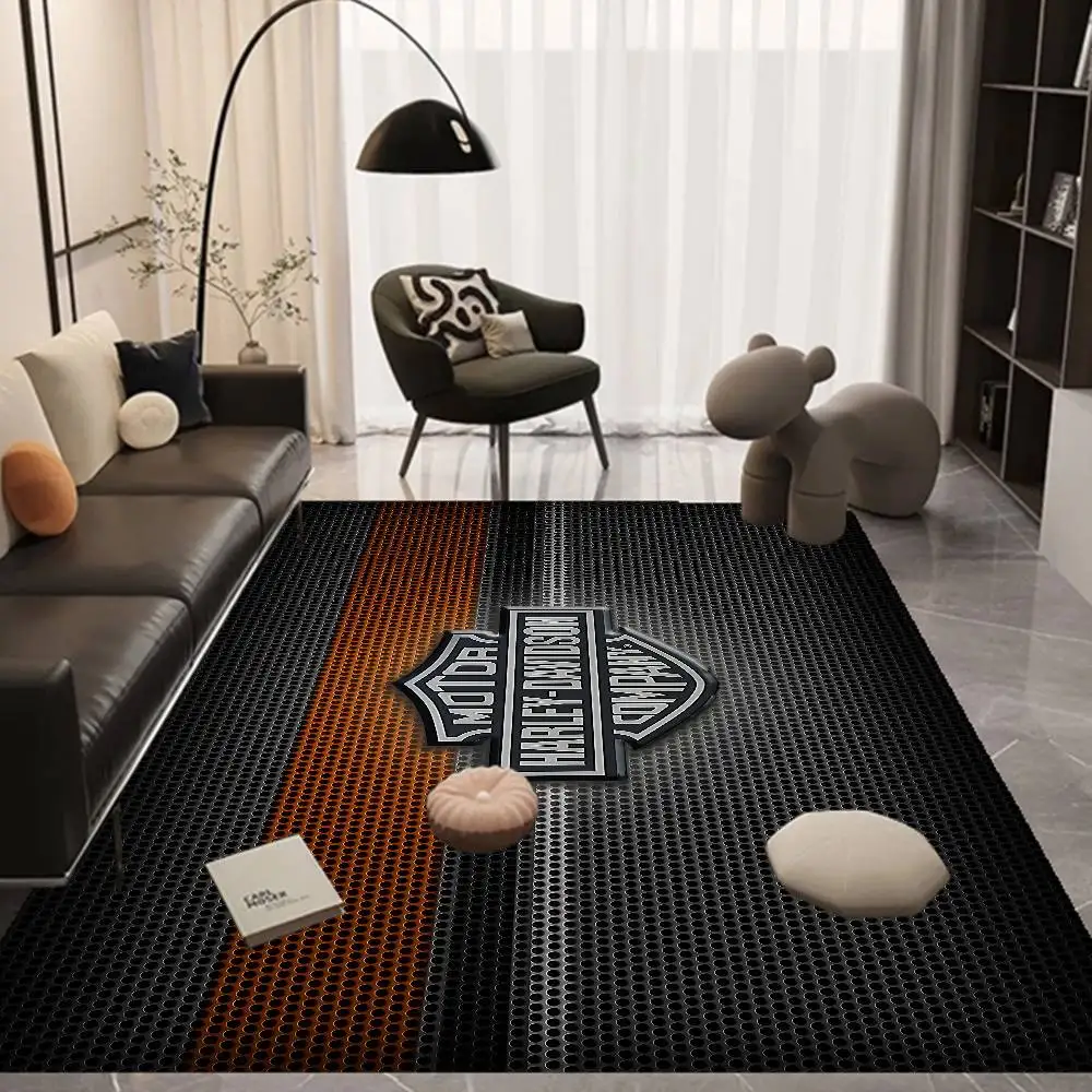 Motorcycle H-Harley D-Davidson Door Mat Kids Room Bedroom Decoration Balcony Anti-Slip Doormat Living Room Doormat Area Rug