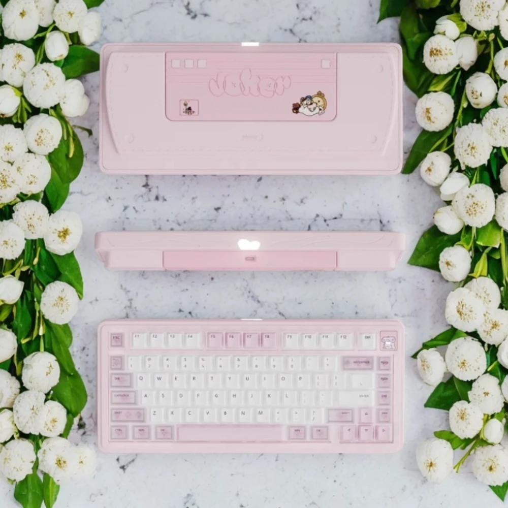 

Clown Bear Meaw75 Mechanical Keyboard Kit Wireless Tri-mode Gasket Hot-Swap Quick Release RGB Custom Cute Office Gaming Keyboard