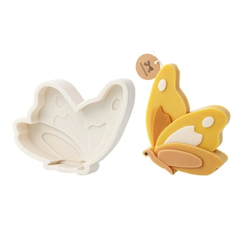 Flying Butterfly Soap Silicone Mold DIY Flat Animal Making Home Decor Butterfly Plaster Resin Mold Cake Decor