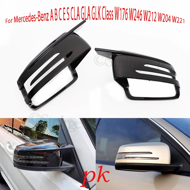 

For Merceded-Benz A Class W176 2013 2014 2015 2016 2017 A180 A200 A250 A45 Car rearview mirror cover sports style modification