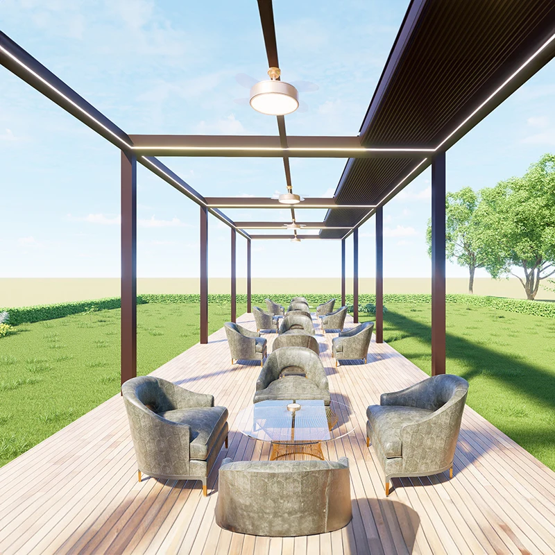 

Толстый профильный алюминиевый чехол для патио, уличная теневая конструкция для сада, заднего двора, беседки у бассейна