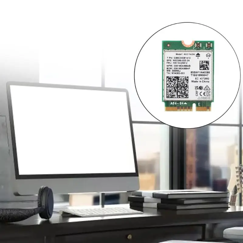 A9LF AX211NGW CNVIO2 WIFI 6E การ์ดไร้สาย 5374M BT5.3 เครือข่าย Tri-band WiFi6E