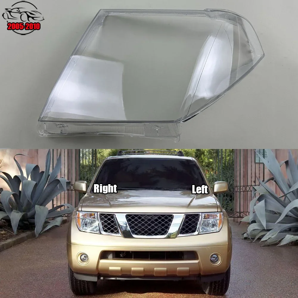 For Nissan Pathfinder 2005-2010 Transparent Headlamp Shell Lampmask Lamp Shade Headlight Cover Replace The Original Lampshade