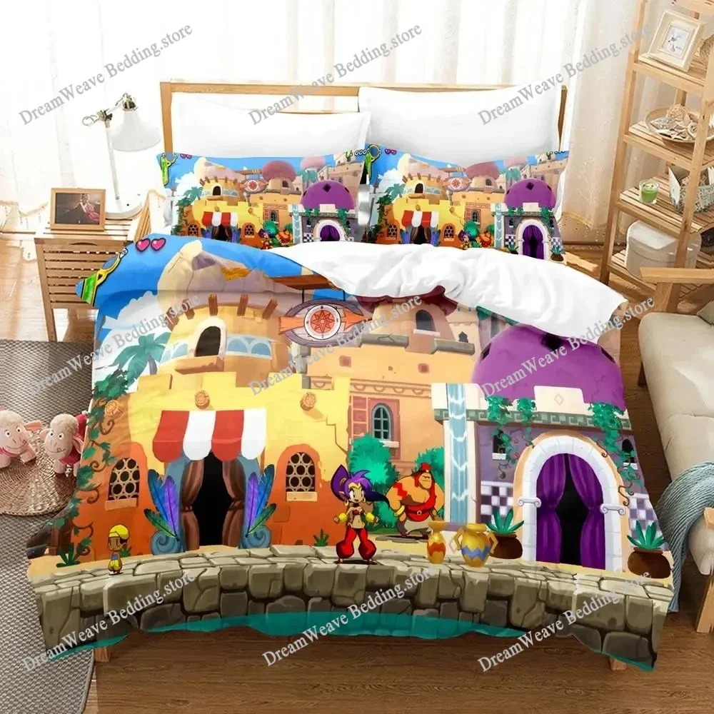 

Shantae Half-Genie Hero Adult Boys Bedding Single Twin Full Queen King Size Duvet Cover Set Bedroom Anime 2025 Luxury Gift