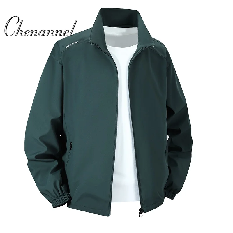 

Men's Autumn Loose Stand - Up Collar Jacket, Outdoor Casual Windproof Men's Coat