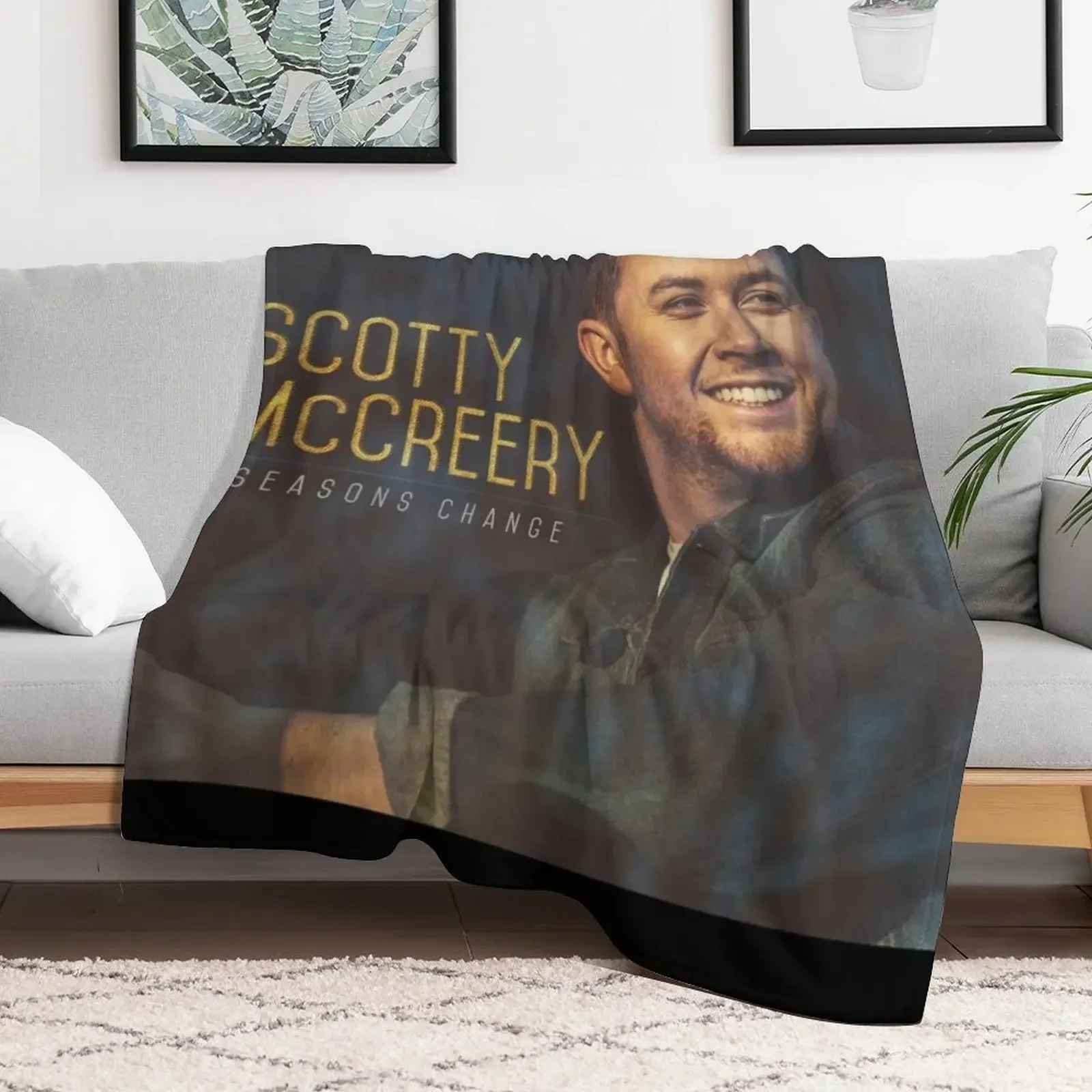Scotty McCreery seasons change Throw Blanket Personalized Gift heavy to sleep Flannel Bed covers Blankets 5
