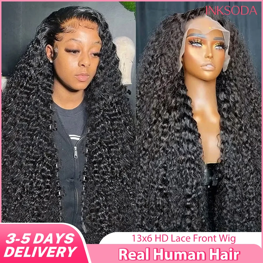 

Парик с фронтальной волной Water Wave 13x6 HD Lace, бразильские глубокие кудри, из натуральных человеческих волос, 40 дюймов, парик с фронтальной волной Water Wave 13x4 Lace Front из натуральных человеческих волос