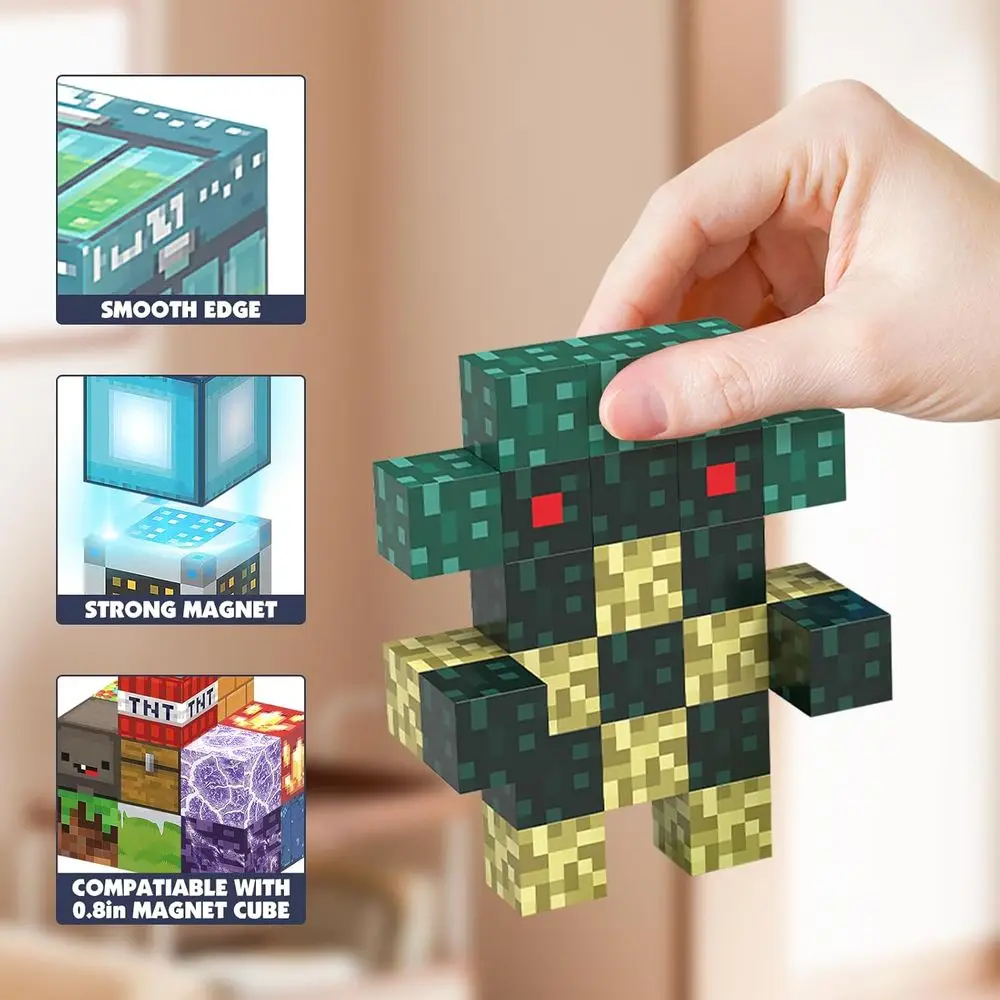 Ensemble de blocs de construction magnétiques 150 pièces 0.8-jouets éducatifs STEM pour enfants âgés de 3 ans, Cubes magnétiques inspirés du Montessori pour garçons et