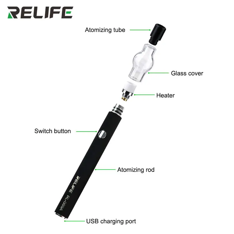 Канифольный распылитель RELIFE RL-069A, устройство для обнаружения короткого замыкания, распылитель канифоли, интенсивный дым, быстрое распыление для ремонта печатных плат