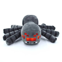 16cm Gray MC Spider Plush Stuffed Toys Wolf Ocelot Enderman Plush Soft Animals Toy Doll for Children Kids Gifts