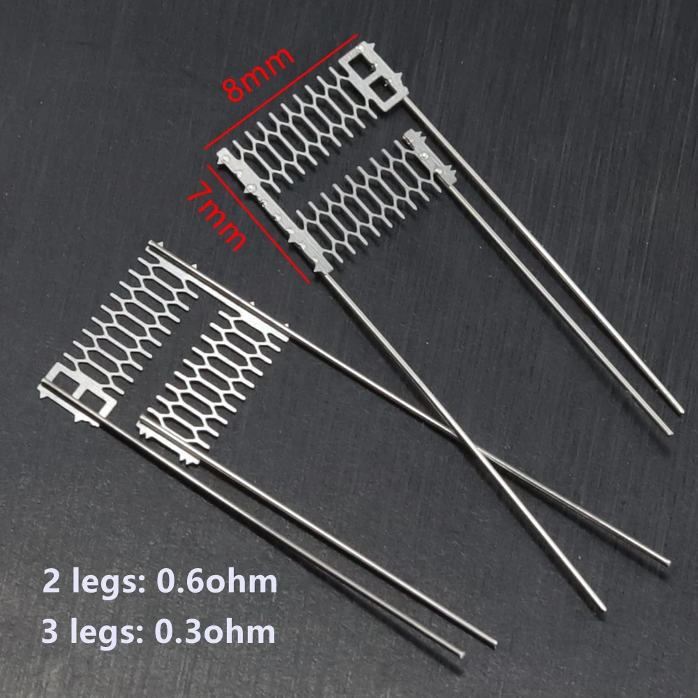 3 سلك الساقين العالمي 0.8/0.6 أوم نحت شبكة معدنية ورقة شواء عنصر التدفئة المقاومة إصلاح