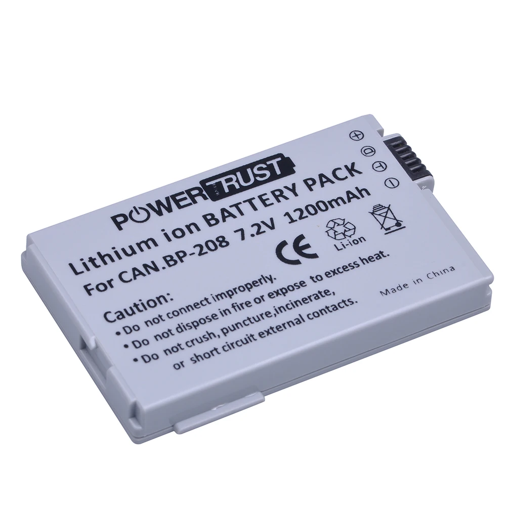 BP-208 BP208ชาร์จแบตเตอรี่กล้องสำหรับ Canon DC10 DC19 DC20 DC21 DC22 DC40 DC50 DC51 DC95 DC100 DC200 DC201 DC210