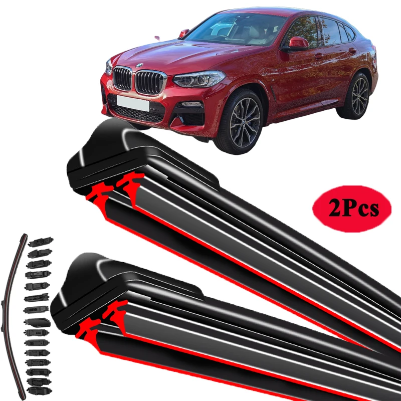

For BMW X4 2014-2024 Car Windshield Wiper Blade Front Windscreen Brushes Washer Accessories Window Cleaning Replacement Parts