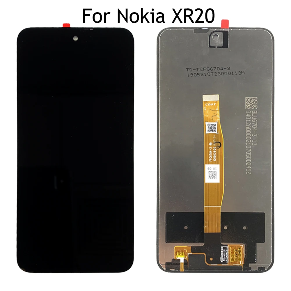 Original For Nokia XR20 LCD Display Touch Screen Digitizer Assembly For Nokia XR 20 TA-1368 TA-1362 Display Repair Replacement