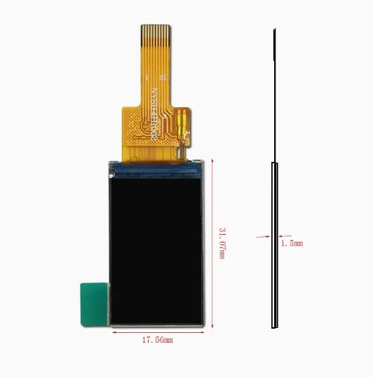1.14-inch 135 * 240TFT LCD display with 10PINS 4SPI driver ST7789V IPS full viewing angle