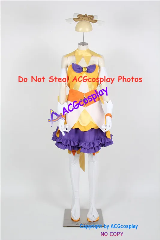 Go! Princess Precure Cure Twinkle Cosplay Costume dress acgcosplay include headgear