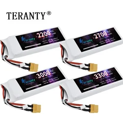 Batterie Lipo 2S, 7.4V, 2200mAh, 2700mAh, 3000mAh, 3300mAh, 45C, 60C, Prise Compte 60U pour Façades RC FPV, Avion Drone, Racing Hobby