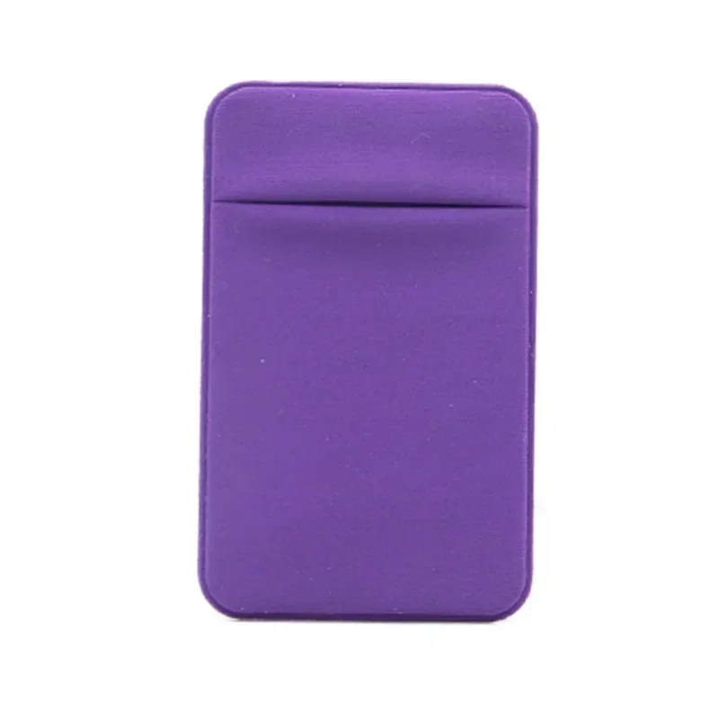 Silicone Card Slot Bag Holder Universal Cellphone Back Card Cover Pocket Mobile Phone Back Shell Card Holder Bag 58*94mm