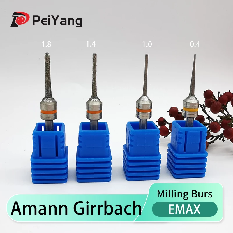 Amann Girrbach for Lithium Disilicate Dental Lab Milling Burs NC D3 Grinding Material Drills 1.8 1.4 1.0 0.4 Tools