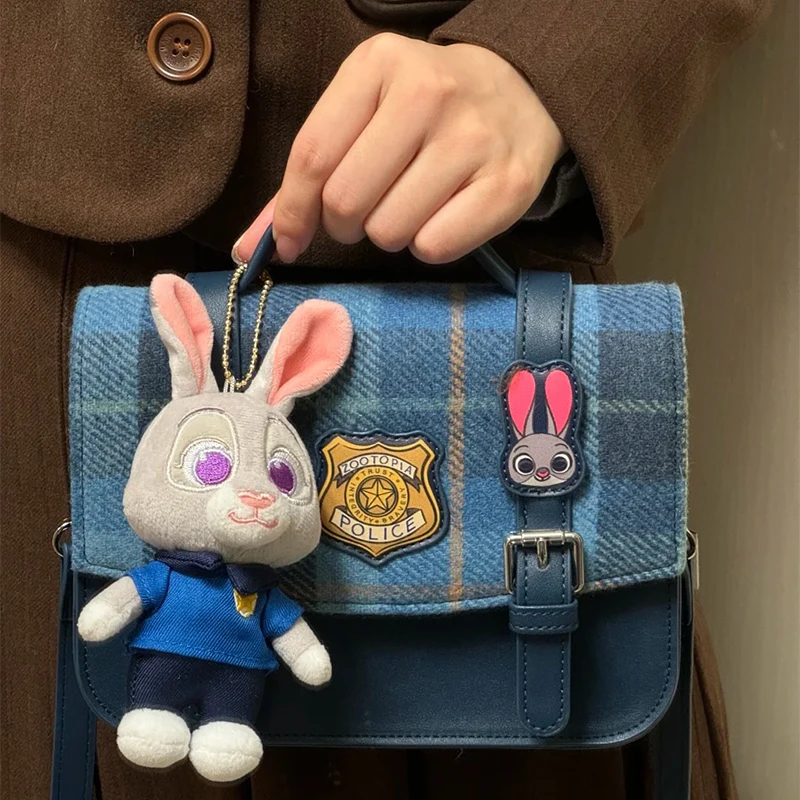 حقيبة يد Miniso Disney Zootopia Series حقيبة يد Nick Judy Cambridge حقيبة يد محمولة على الجسم حقيبة كروس لطيفة على الطراز البريطاني هدايا