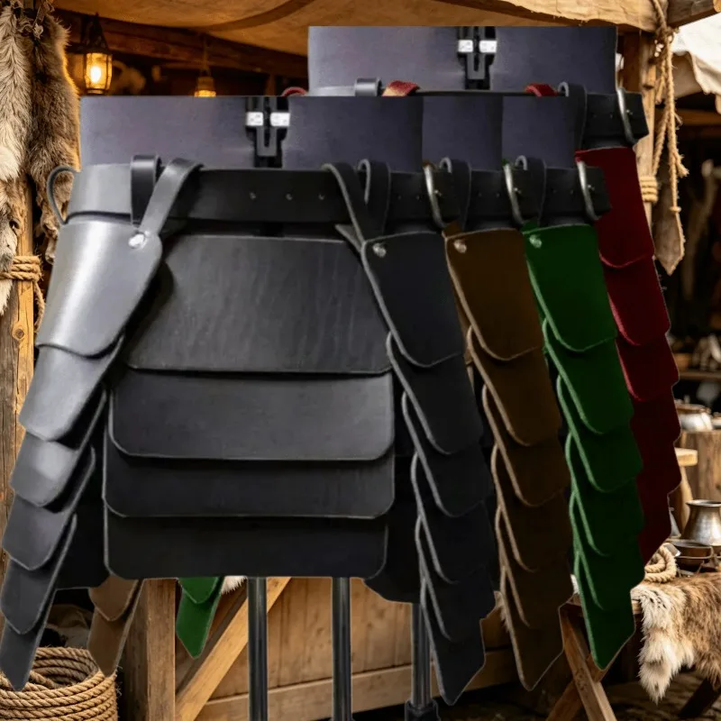 Medieval Combat Style Armor Belt Rivet Decoration Design Viking Themed Party and Scene Warrior Roman Dress Multi-purpose Prop