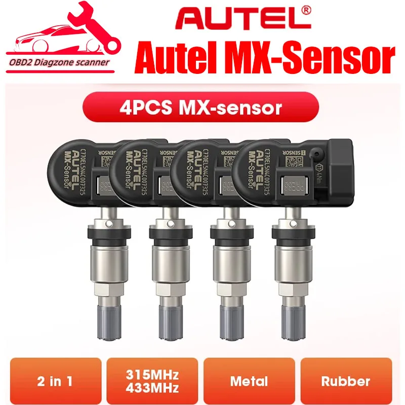 

Autel 2 в 1 датчик MX 433 МГц 315 МГц TPMS использовать датчик w/ TS501 TS508WF строгий Мониторинг давления в шинах Программирование MX-Sensor