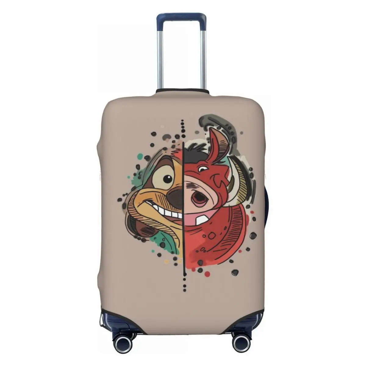 

Custom Custom The Lion K-Kings Luggage Cover Protector Elastic Funny Anime Travel Suitcase Covers