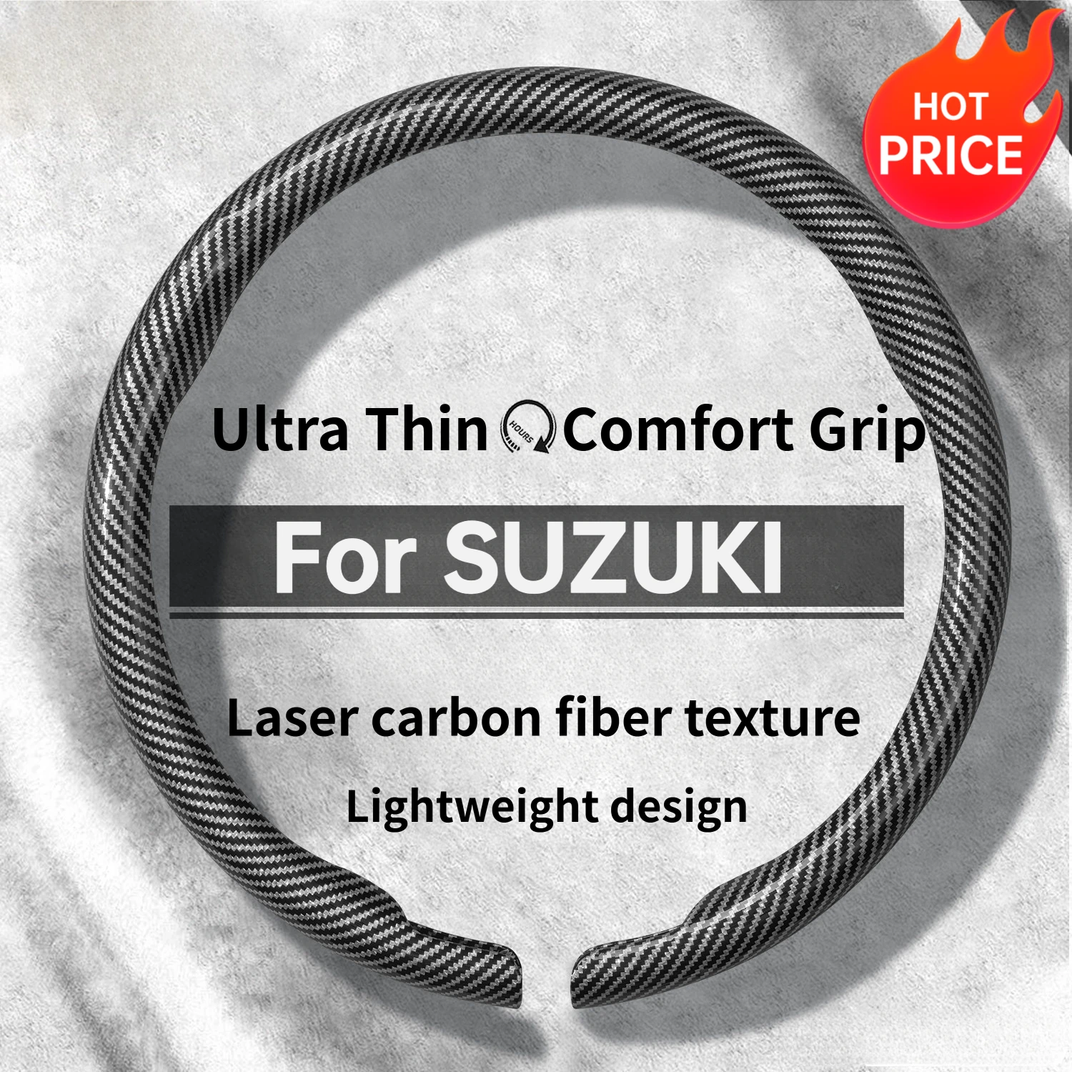 Car Accessories Xl6 - Carbon fiber ultra-thin car steering wheel