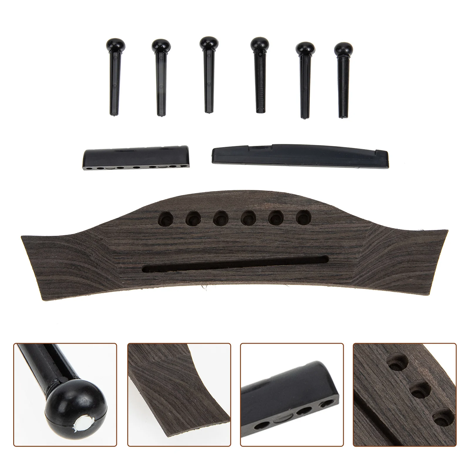 1 مجموعة 1 مجموعة السرج جسر دبوس عدة قابل للتعديل الخشب استبدال لملحقات إصلاح الغيتار الشعبي أداة جزء الغيتار
