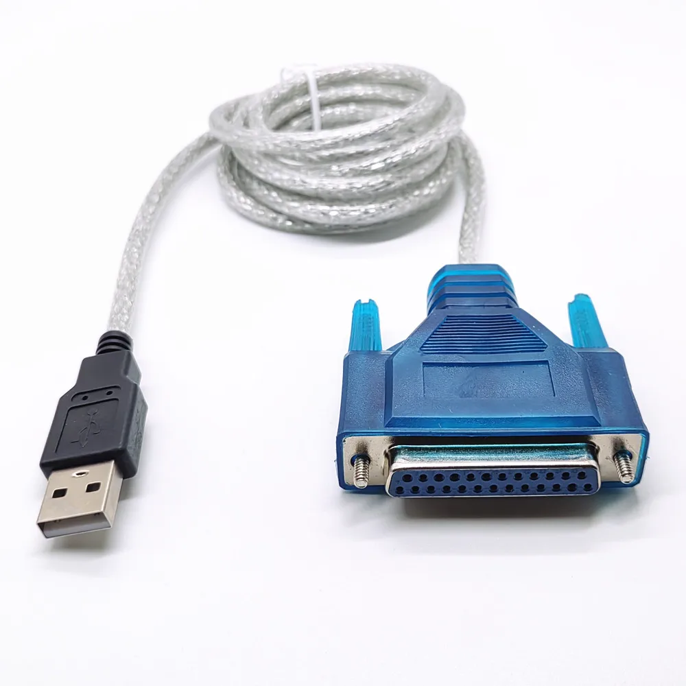 USB 2.0 1.1 1.0 수-25 핀 DB25 암 병렬 포트 프린터 어댑터 케이블, LPT 양방향 컨버터 와이어 코드, PC LPT용