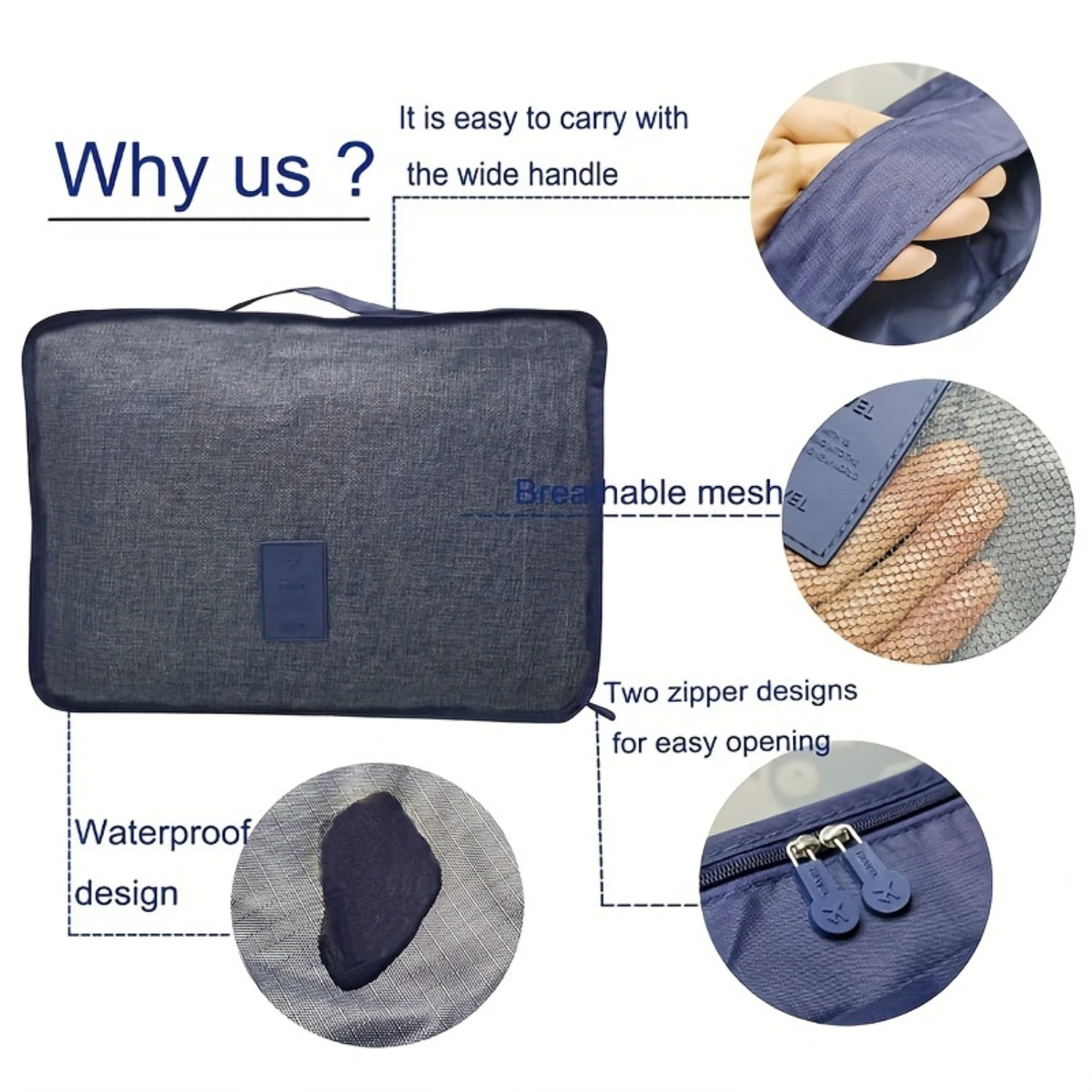 Набор кубиков премиум-класса из 6 предметов — ультра-организированные дорожные органайзеры с водонепроницаемым отделением — компактные органайзеры для багажа