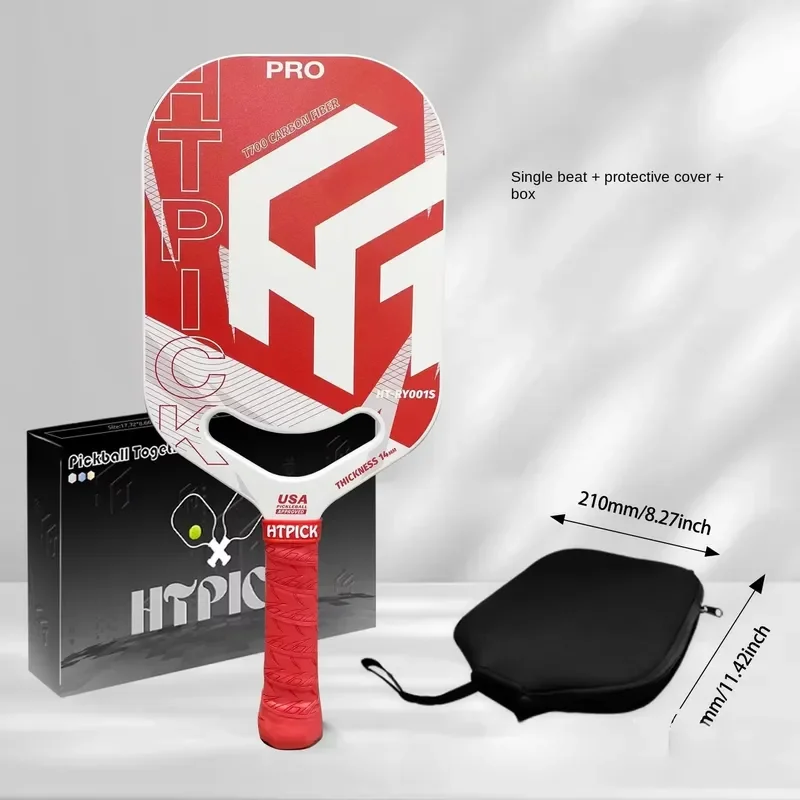 Competition-Grade Training HotPressing T700 Carbon Fiber Edgeless Honeycomb Core USAPA Approved Lightweight Pickleball Paddle