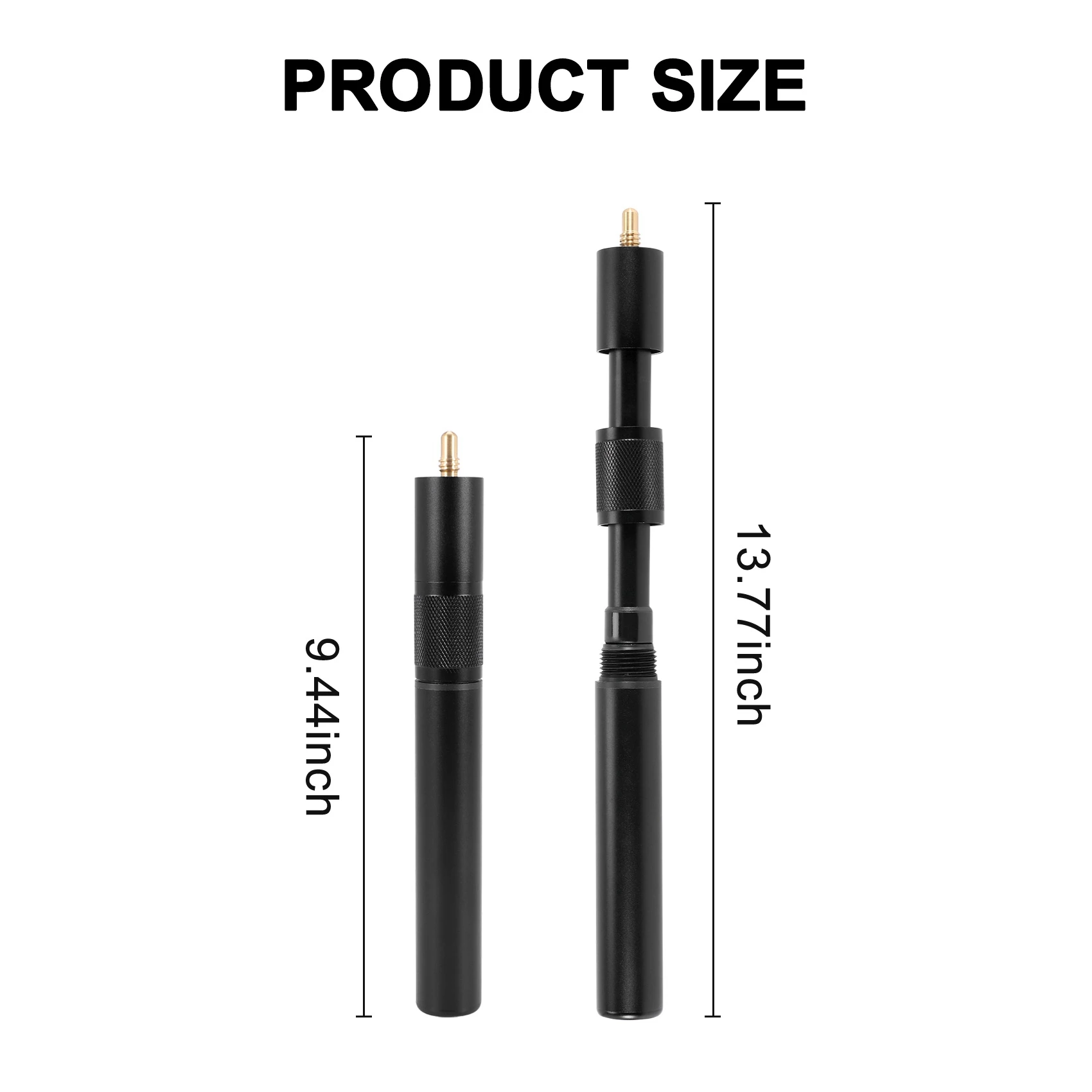 BVBV 9 بوصة سبائك الألومنيوم البلياردو جديلة تلسكوبي قابل للتعديل السنوكر جديلة التمديد