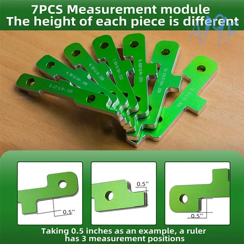 A19F-направляющие блоки, деревообрабатывающий набор для деревообработки, настольная пила, измерительный блок, установочные блоки, высота G