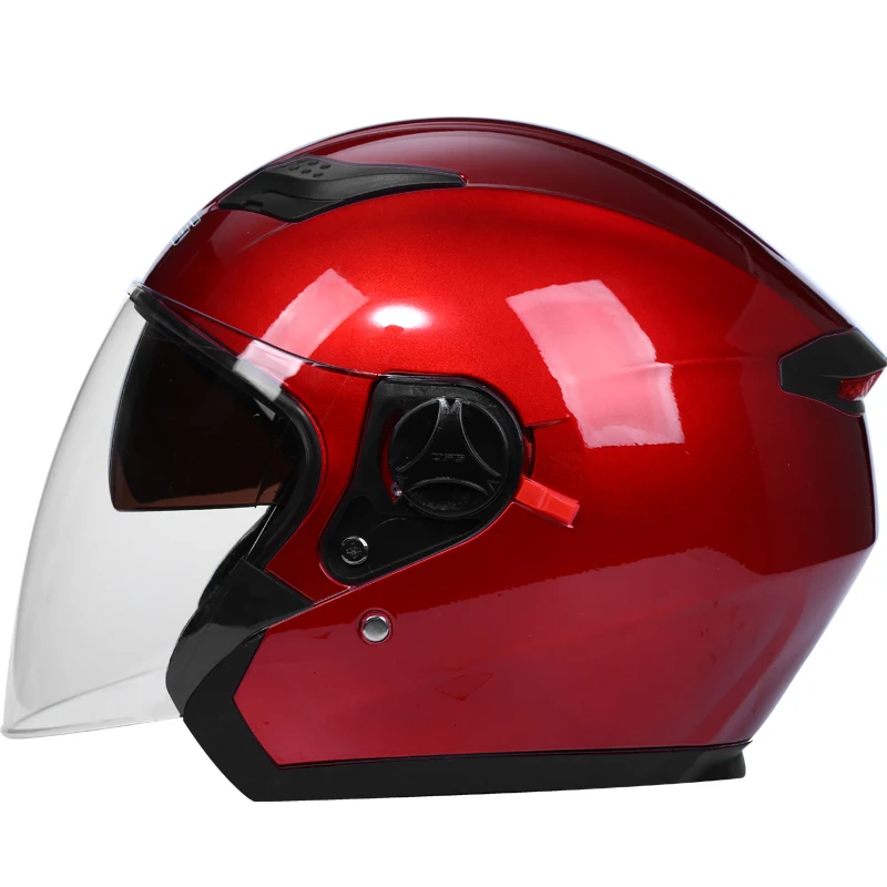 خوذة دراجة نارية STLFHalf Face مزدوجة قابلة للتخصيص وشعار قناع مزدوج قابلة للإزالة وقابلة للغسل تدعم OEM ODM #3