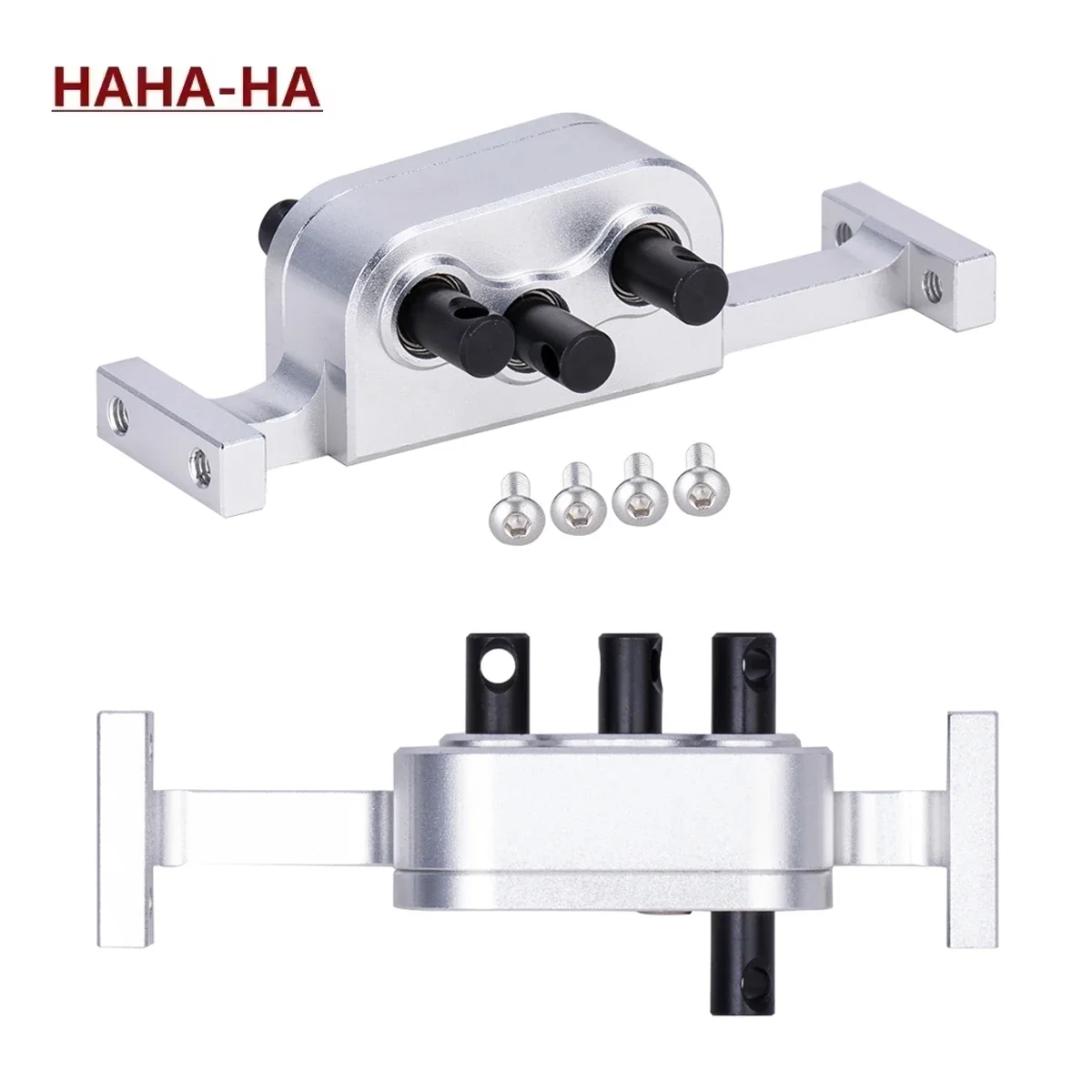 

CNC Aluminum Transfer Case Gearbox 70mm Width with 5mm Shaft for 1/10 RC Crawler Cheater Rigs LCG Chassis Build Upgrade Parts