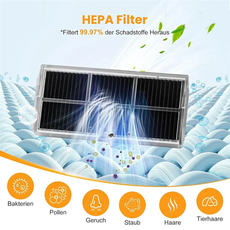 

AB34-20PCS For Dreame X40 Ultra Complete/X40 Master/L40 Ultra Robot Vacuum Parts Main Side Brush Mop Cloth Dust Bags Filters