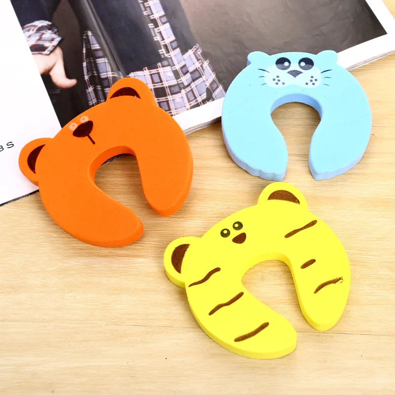 Door Stoppers Door Accessories Versatile Safe Must-have Easy To Use Home Security Cartoon Animal Pinch Guard Security Cartoon