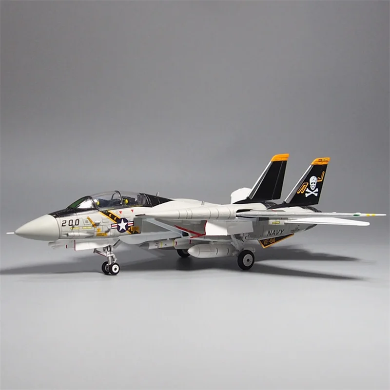 

Модель самолета Tomcat Fighter из сплава в масштабе 1:72 F14A, литье под давлением, имитация военного самолета, Коллекционирование игрушек, подарки
