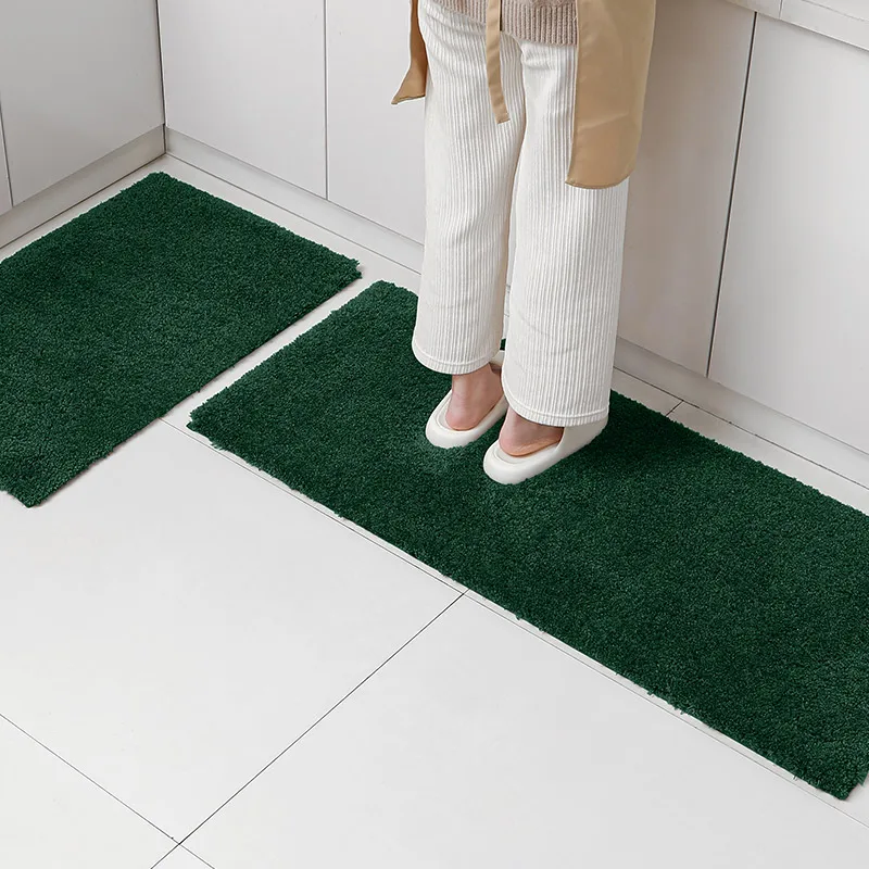 

Комплект из 2 кухонных впитывающих ковриков: удобные, моющиеся, нескользящие, для кухни, ванной комнаты и прихожей