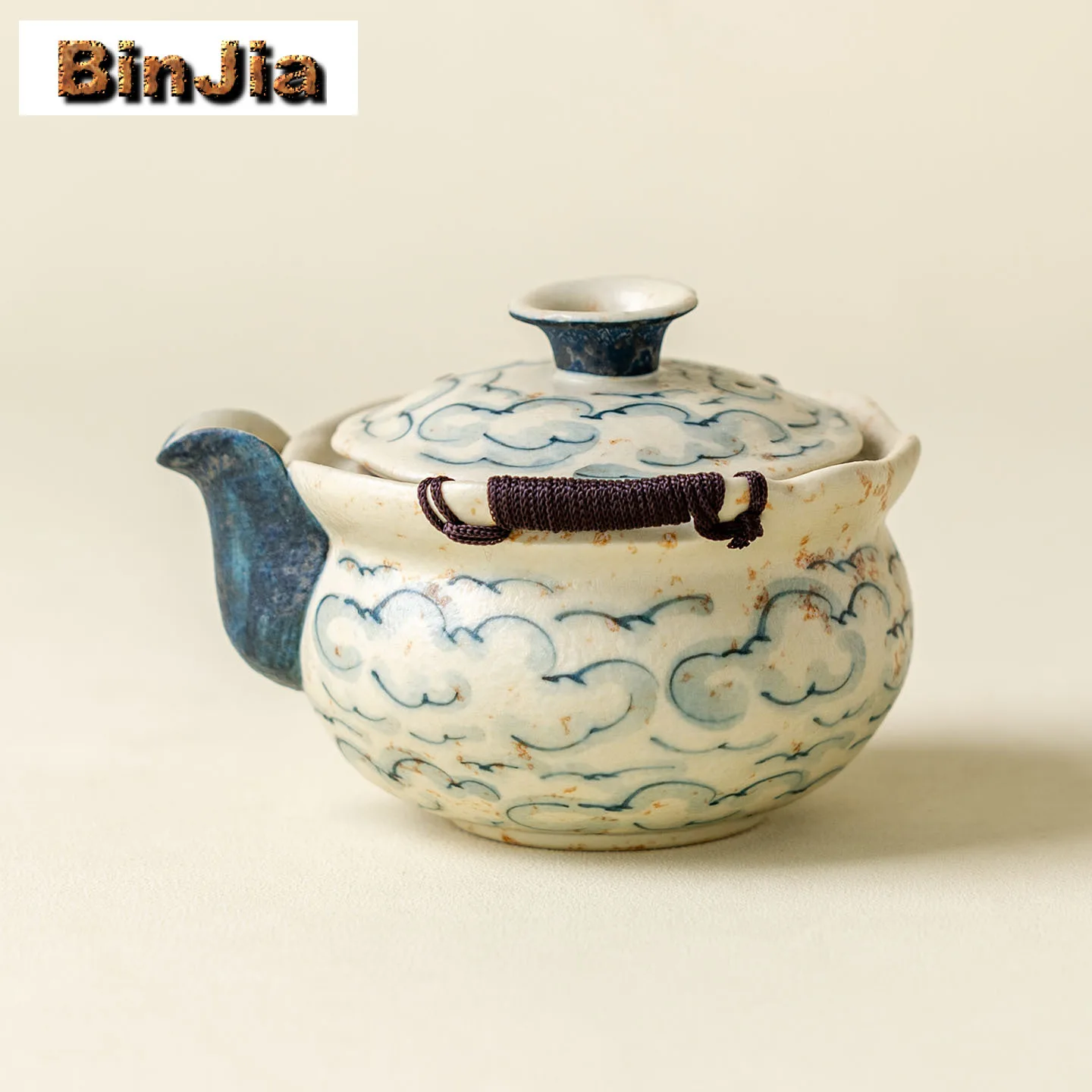 

180ML Hand-painted Cloud Handheld Teapot Ancient Tea Infuser Pot Tea Maker Kettle With Filter Tea Services Supplies Ornaments